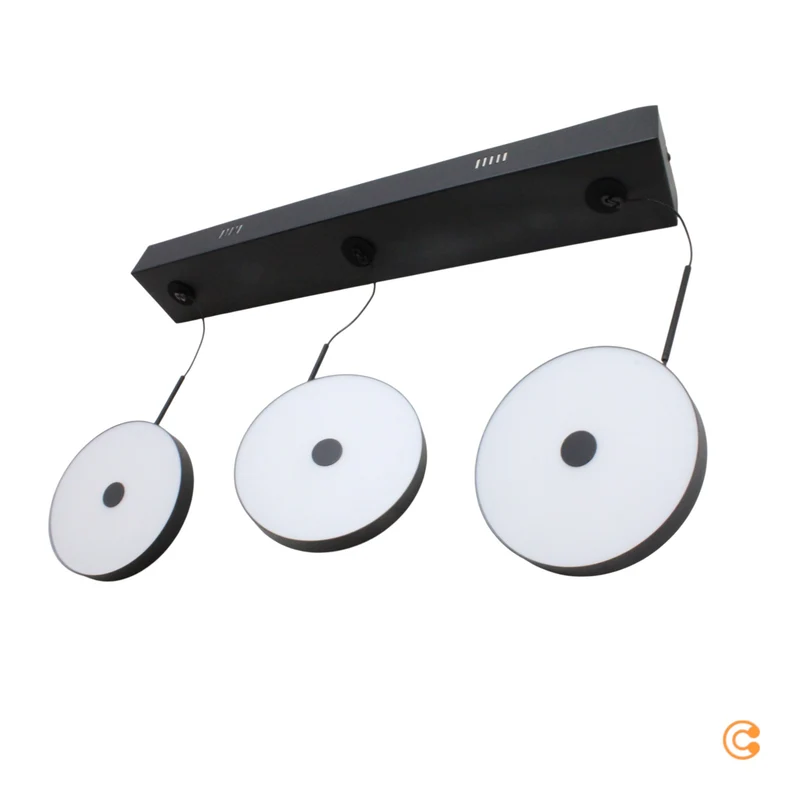 B-Ware JUST LIGHT Pendelleuchte Hängeleuchte LED Plata schwarz 3000K SIEHE TEXT