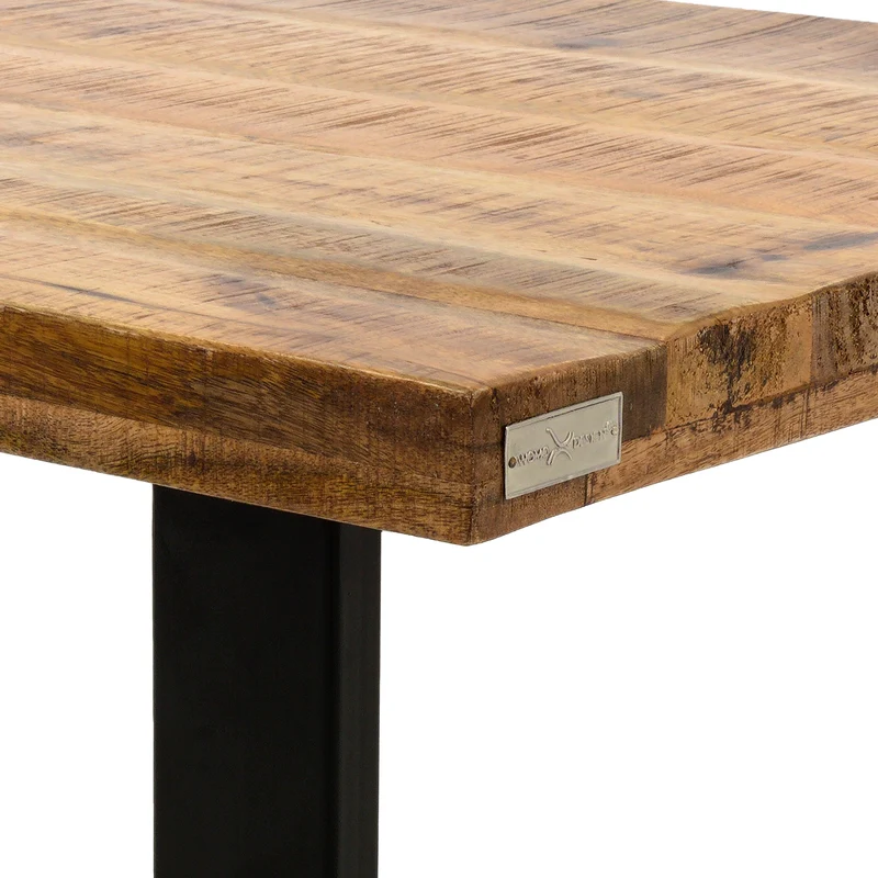 Couchtisch 100x60x47 cm natur aus Stahl und Mangoholz WOMO-Design