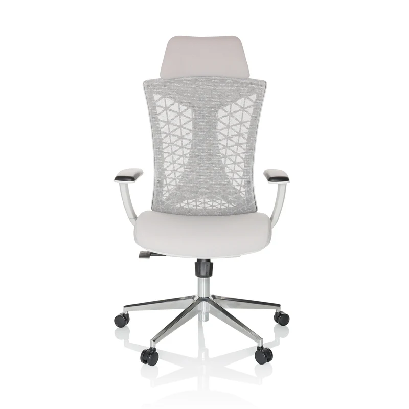 B-Ware hjh OFFICE Bürostuhl Drehstuhl FALEO W Netzstoff Stoff grau Stuhl Möbel