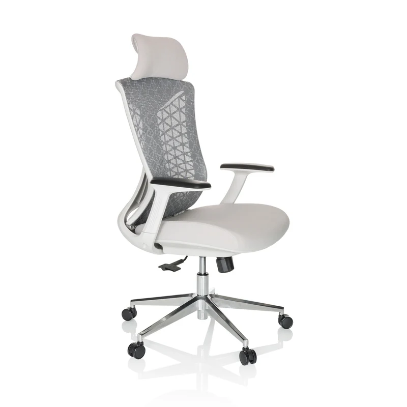B-Ware hjh OFFICE Bürostuhl Drehstuhl FALEO W Netzstoff Stoff grau Stuhl Möbel