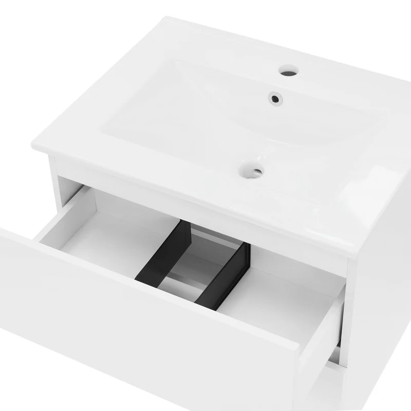 Badmöbel Set 3-Teilig Weiß aus MDF ML-Design