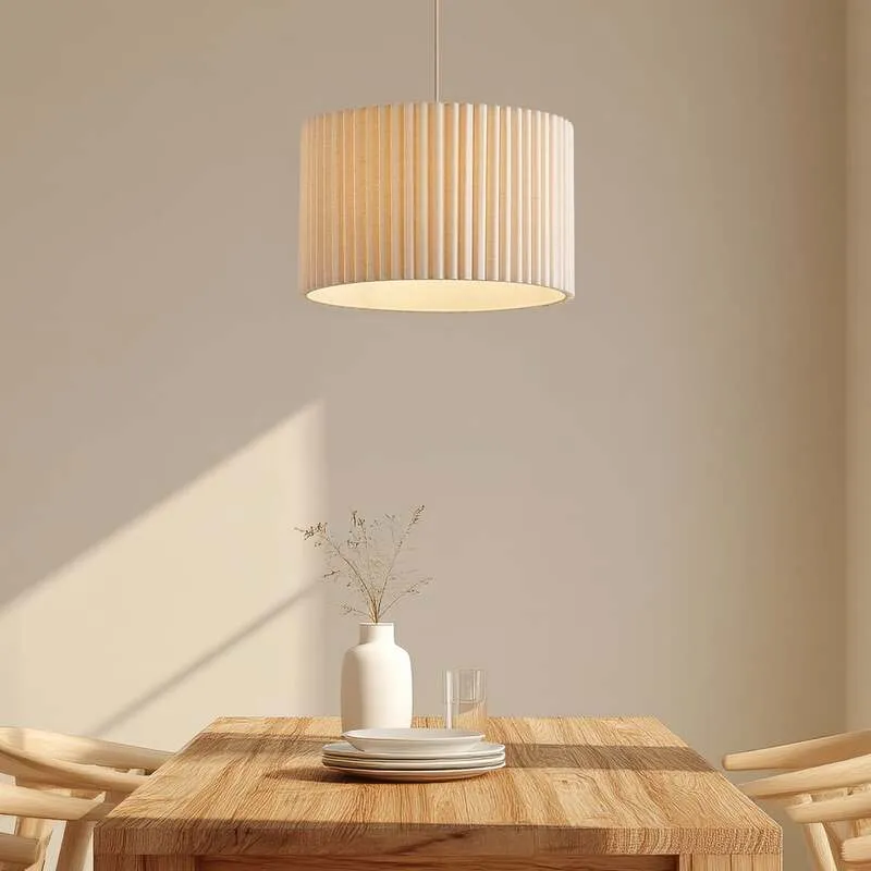 B-Ware Lindby Hängeleuchte Libbie LED Pendelleuchte Lampe dimmbar creme Ø45cm 28cm
