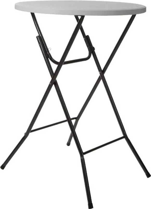 18x B-Ware Perel Stehtisch Campingmöbel Partytisch Gartentisch bis 80kg Weiß 18 STÜCK