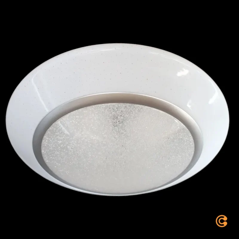 B-Ware Lindby Deckenleuchte LED Leuchte Ilektra Weiß Glitzer Fernbedienung dimmbar 50cm