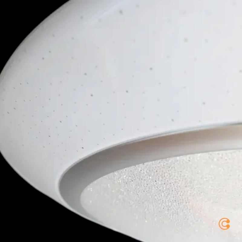 B-Ware Lindby Deckenleuchte LED Leuchte Ilektra Weiß Glitzer Fernbedienung dimmbar 50cm