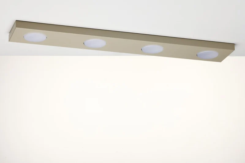 B-Ware Sigma Deckenlampe Leuchte Deckenleuchte HERO GX53 LED 4-flammig Grau-beige 75 cm