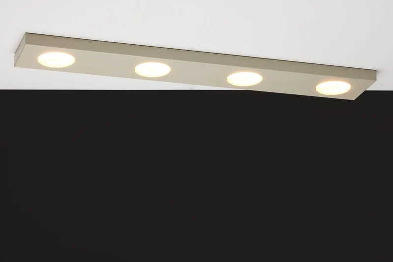 B-Ware Sigma Deckenlampe Leuchte Deckenleuchte HERO GX53 LED 4-flammig Grau-beige 75 cm