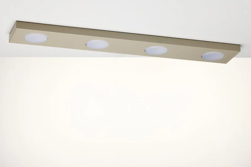 B-Ware Sigma Deckenlampe Leuchte Deckenleuchte HERO GX53 LED 4-flammig Grau-beige 75 cm