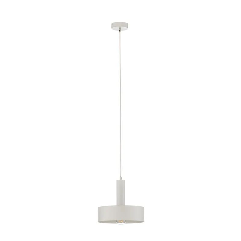 B-Ware Hängeleuchte Vitrum Pendelleuchte Lampe rund weiß Zylinder Stahl Ø 27 cm