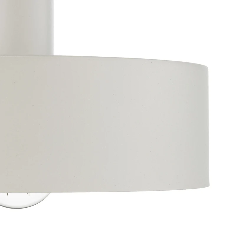 B-Ware Hängeleuchte Vitrum Pendelleuchte Lampe rund weiß Zylinder Stahl Ø 27 cm