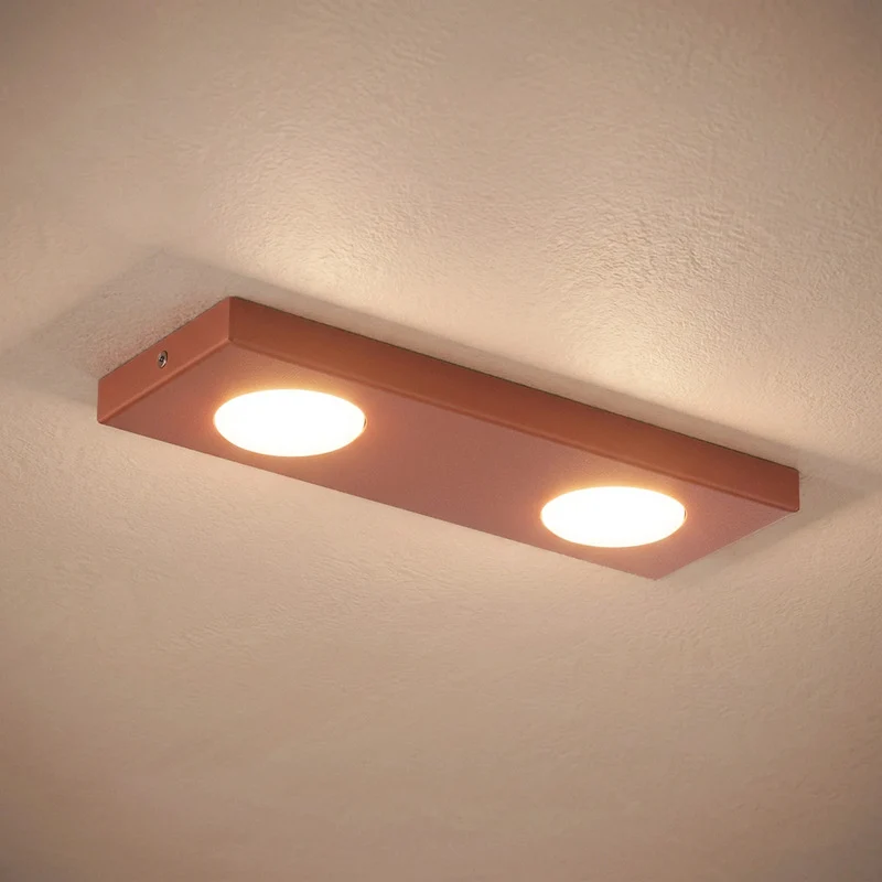 B-Ware Sigma Deckenlampe Lampe Hero Deckenleuchte Rot Stahl Wohnzimmer GX53 LED Leuchte