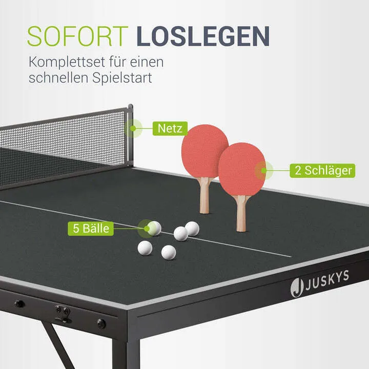 B-Ware Mini Tischtennisplatte Flexi Tischtennisplatte klappbar tragbar inkl. Netz