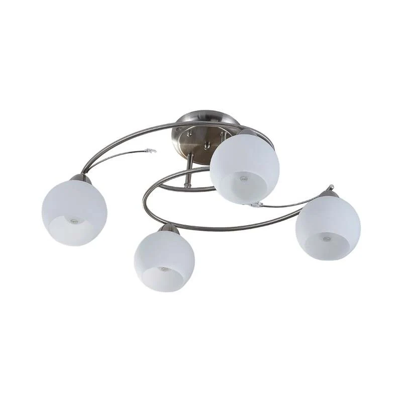 B-Ware Lindby Deckenleuchte Svean LED Lampe 4-flammig dimmbar weiß nickel 42,5cm