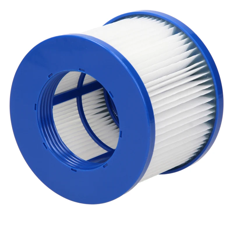 Ersatzfilter für Pool Whirlpool Spa 6er Set Ø 10cm Blau/Weiß