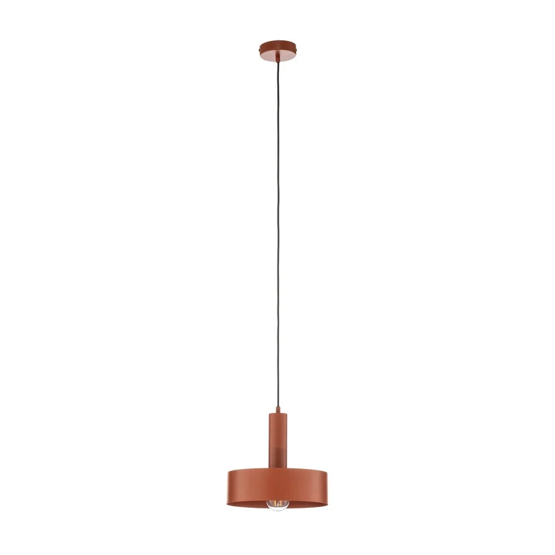 B-Ware Hängeleuchte Vitrum Pendelleuchte Lampe rot Stahl rund zylindrisch Ø27cm