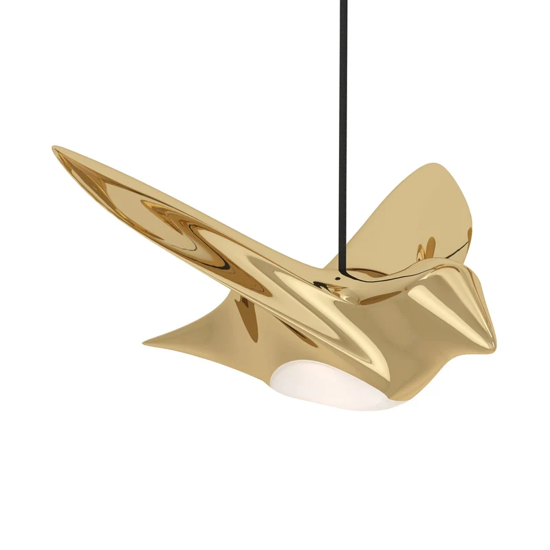 B-Ware EGLO Stars of Light Pendelleuchte Hängelampe LED Paratebueno messing Vogeldesign