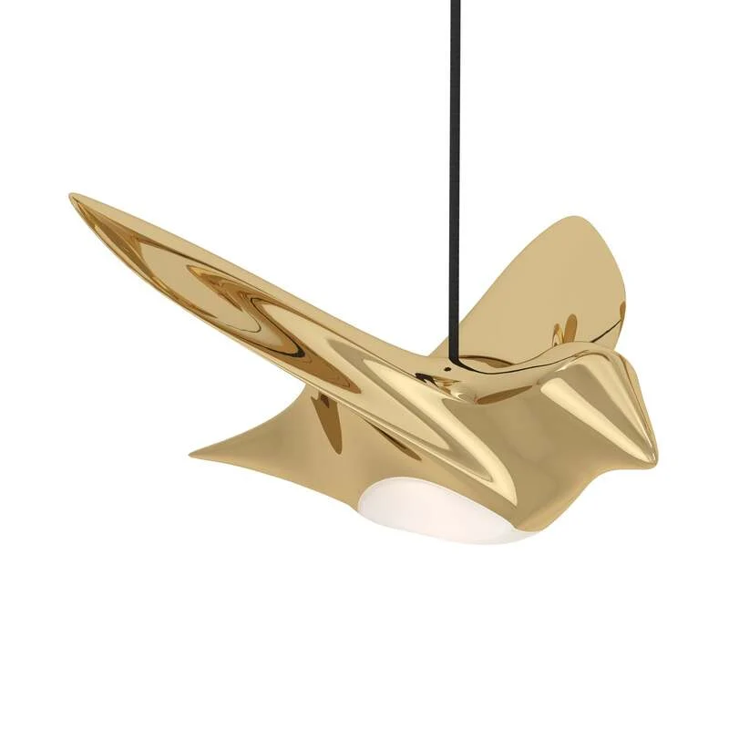 B-Ware EGLO Stars of Light Pendelleuchte Hängelampe LED Paratebueno messing Vogeldesign