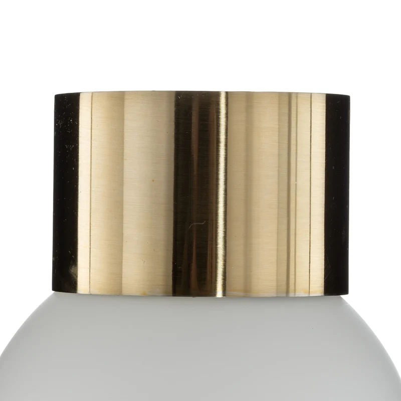 B-Ware Deckenleuchte Lampe Hotel Mood 1 Glas Stahl gold weiß G9 Glasleuchte