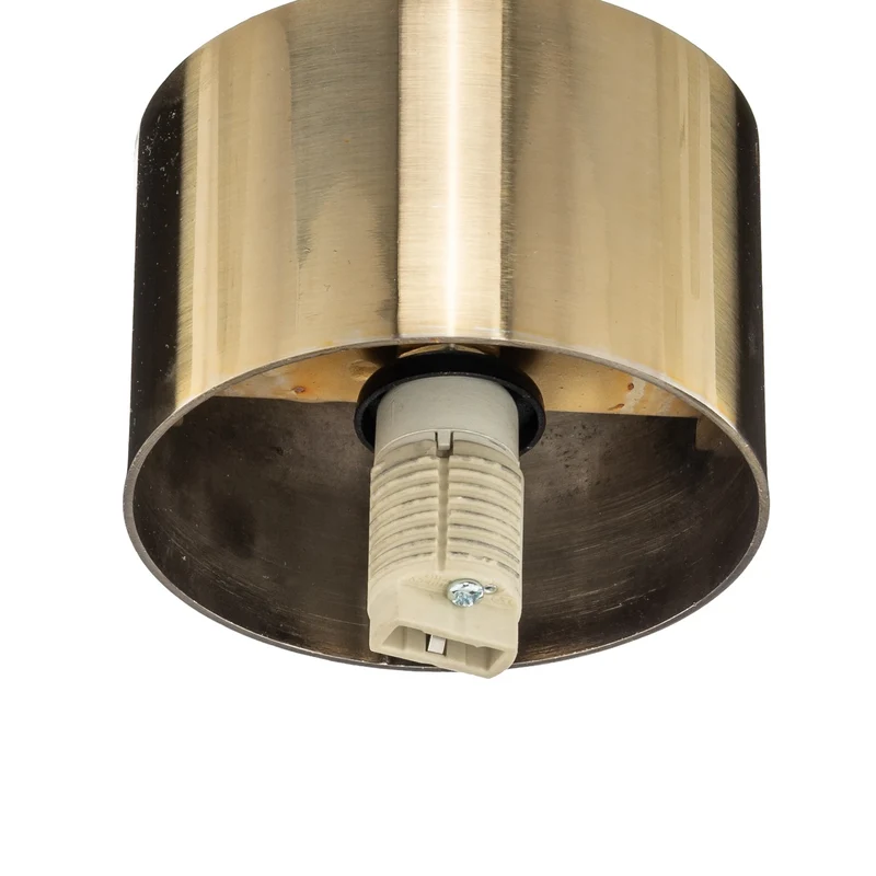 B-Ware Deckenleuchte Lampe Hotel Mood 1 Glas Stahl gold weiß G9 Glasleuchte