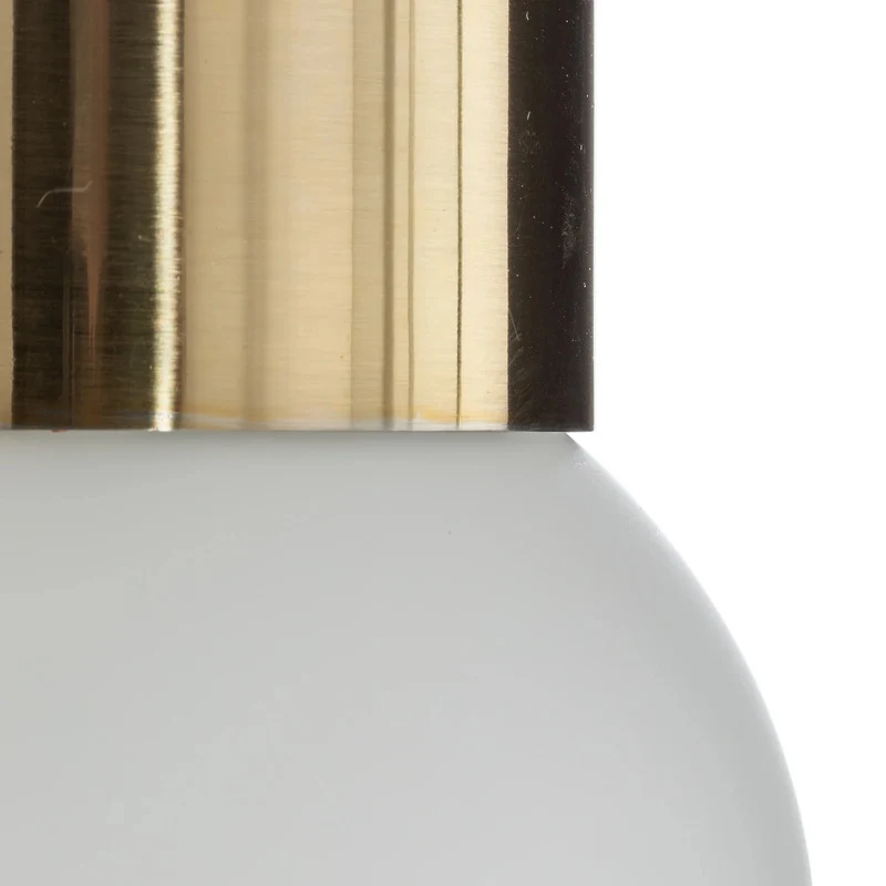 B-Ware Deckenleuchte Lampe Hotel Mood 1 Glas Stahl gold weiß G9 Glasleuchte