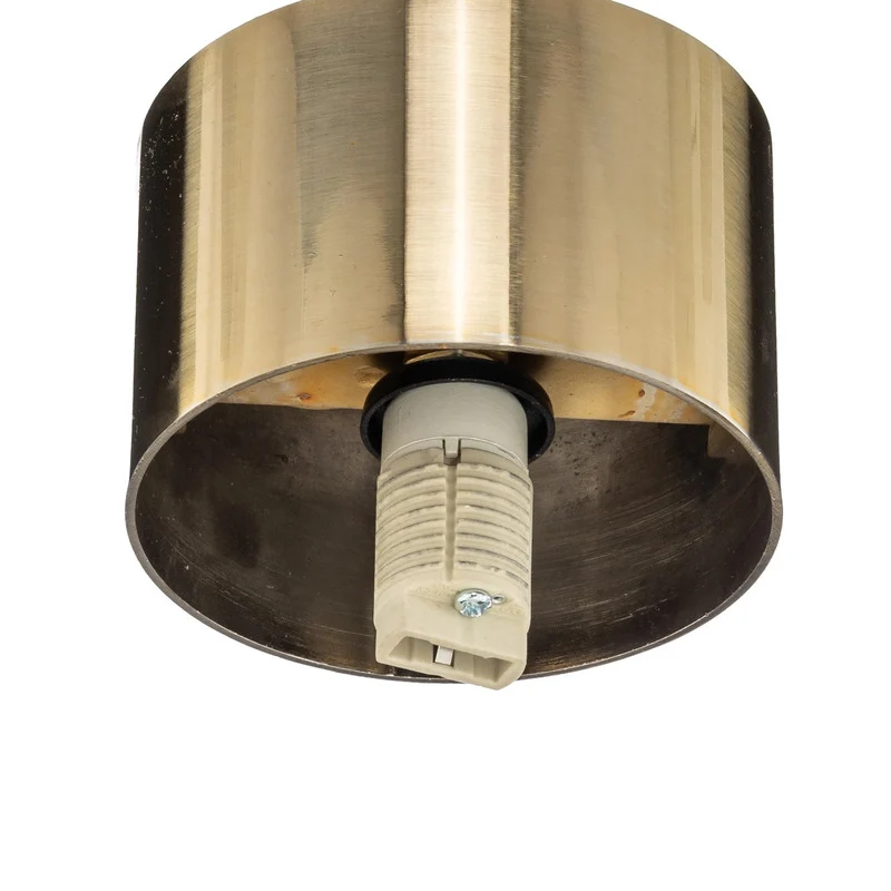 B-Ware Deckenleuchte Lampe Hotel Mood 1 Glas Stahl gold weiß G9 Glasleuchte