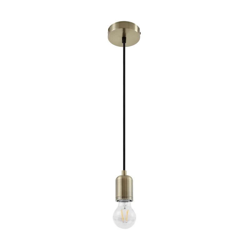 B-Ware Lindby Pendelleuchte Hängeleuchte Hattie messing Aluminium E27 LED Wohnzimmer