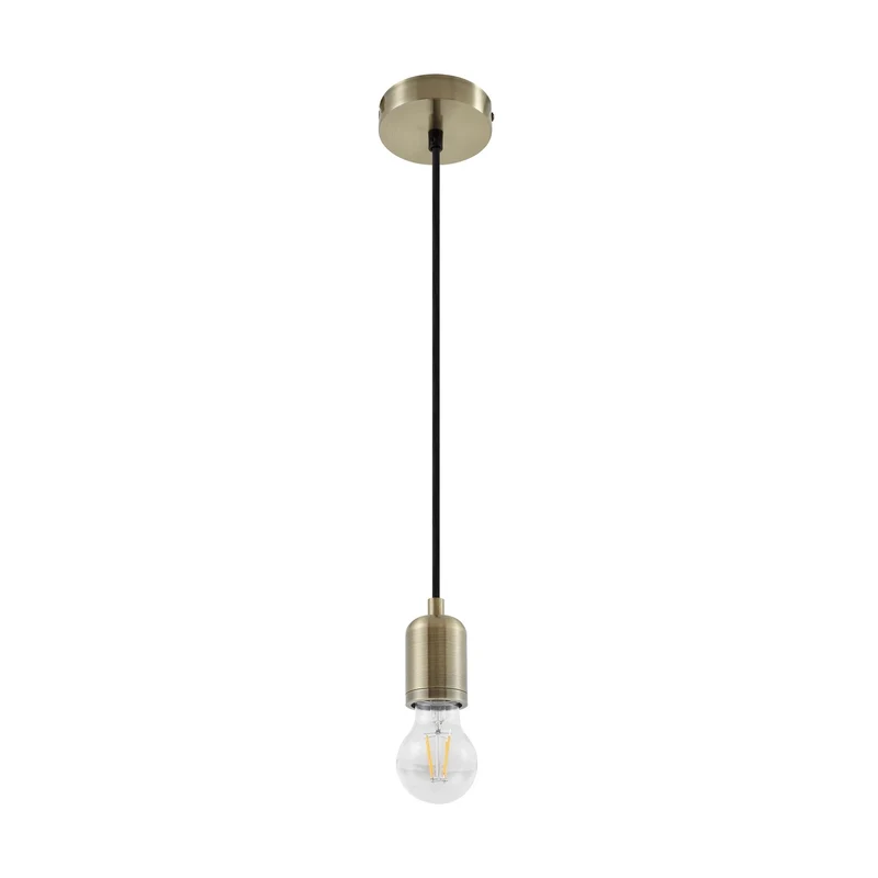 B-Ware Lindby Pendelleuchte Hängeleuchte Hattie messing Aluminium E27 LED Wohnzimmer