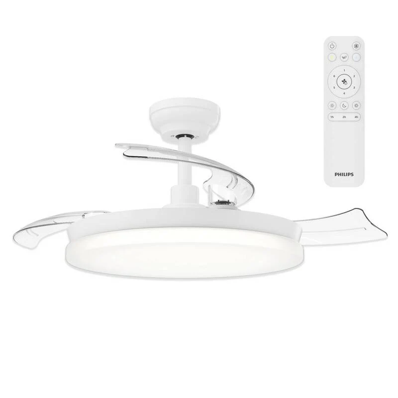 B-Ware Philips LED Deckenventilator Solr 32W Dimmbar mit Fernbedienung weiß 150m³/h