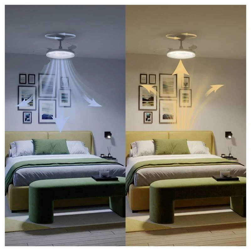 B-Ware Philips LED Deckenventilator Solr 32W Dimmbar mit Fernbedienung weiß 150m³/h