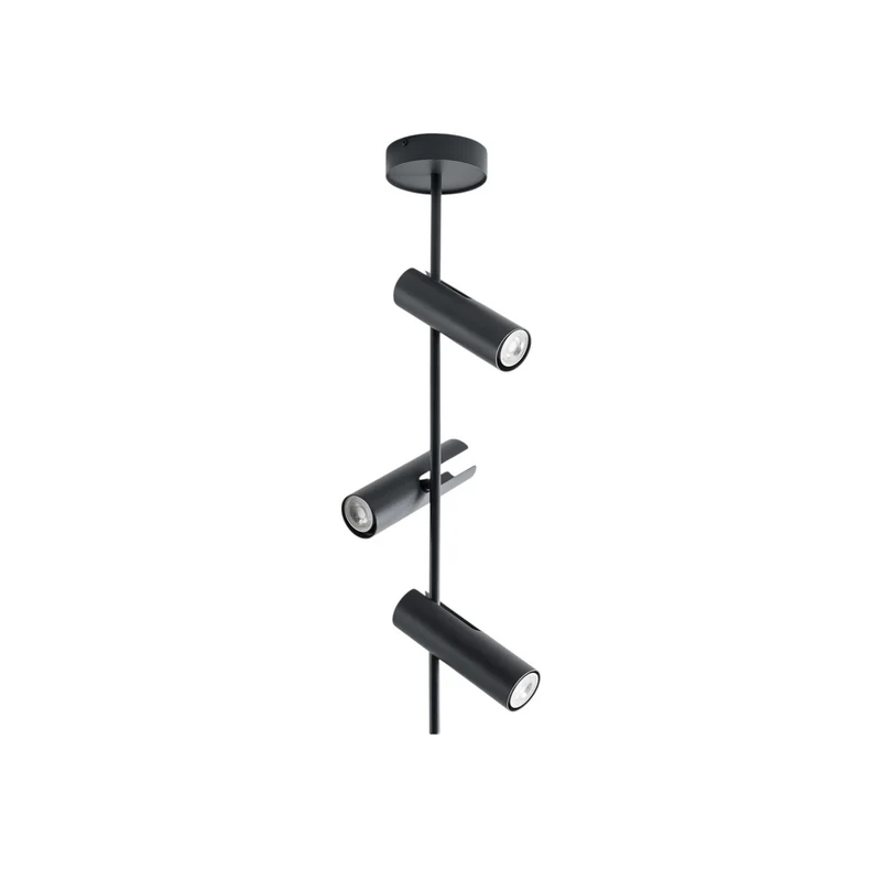 B-Ware Deckenspot Leda 3 anthrazit LED Deckenlampe dimmbar Strahler Stahl 76cm hoch