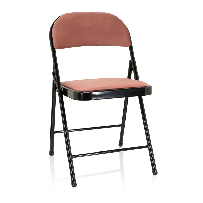 4x B-Ware hjh OFFICE TUDELA I Klappstuhl Konferenzstuhl Stuhl Bürostuhl Rosa 4 STÜCK