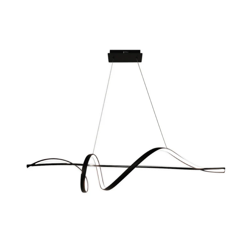 B-Ware Milagro Lighting LED Hängeleuchte Pendelleuchte Sash Metall schwarz 4000K 1232