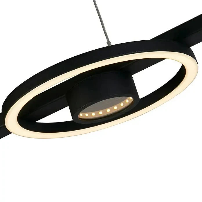 B-Ware Searchlight Hängeleuchte Pendelleuchte LED Leuchte Space Schwarz Metall 4-flg