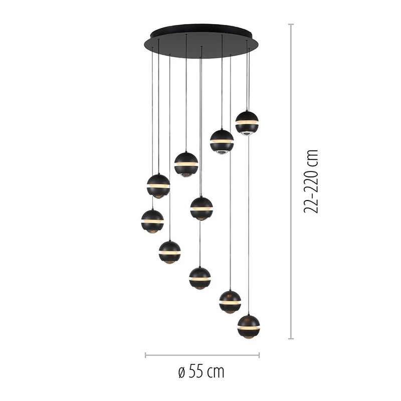 B-Ware Schöner Wohnen Pendelleuchte Hängelampe LED LINI Esstisch dimmbar verstellbar