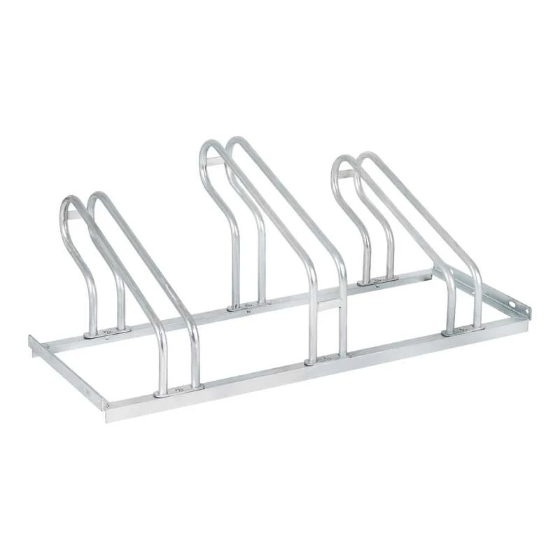 B-Ware STIER Fahrradständer für 3 Räder verzinkt Stahl Bügelparker Ständer 1050 mm