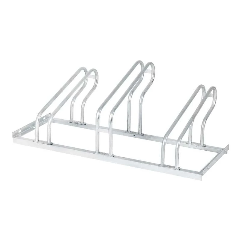 B-Ware STIER Fahrradständer für 3 Räder verzinkt Stahl Bügelparker Ständer 1050 mm