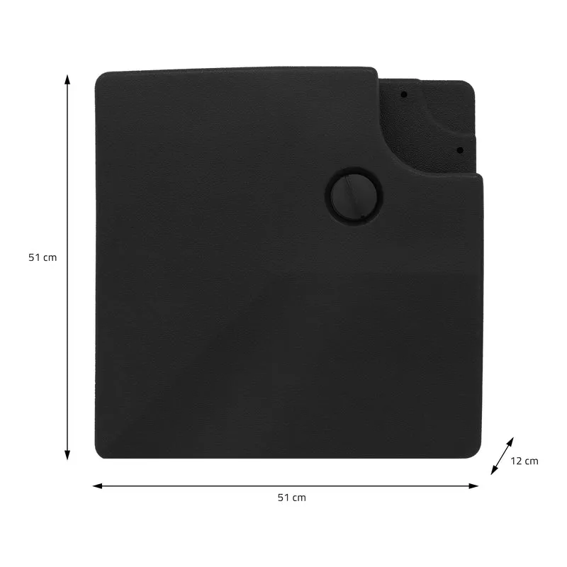 Ampelschirm mit LED Lichter solarbetrieben Ø 300 cm Anthrazit inklusive Schirmständer 90L/120kg