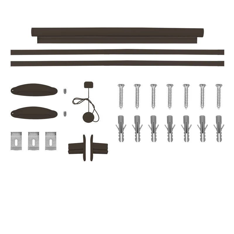 Fliegengitter Braun 130x160 cm mit Rahmen aus Aluminium