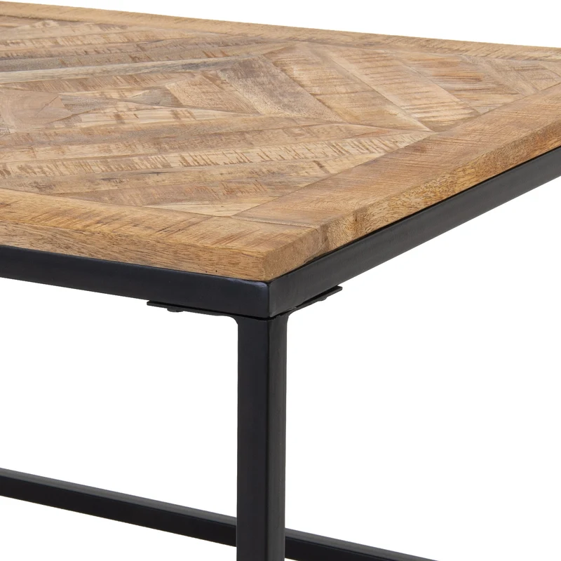 Beistelltisch 60x60 cm Natur aus Mangoholz WOMO-Design