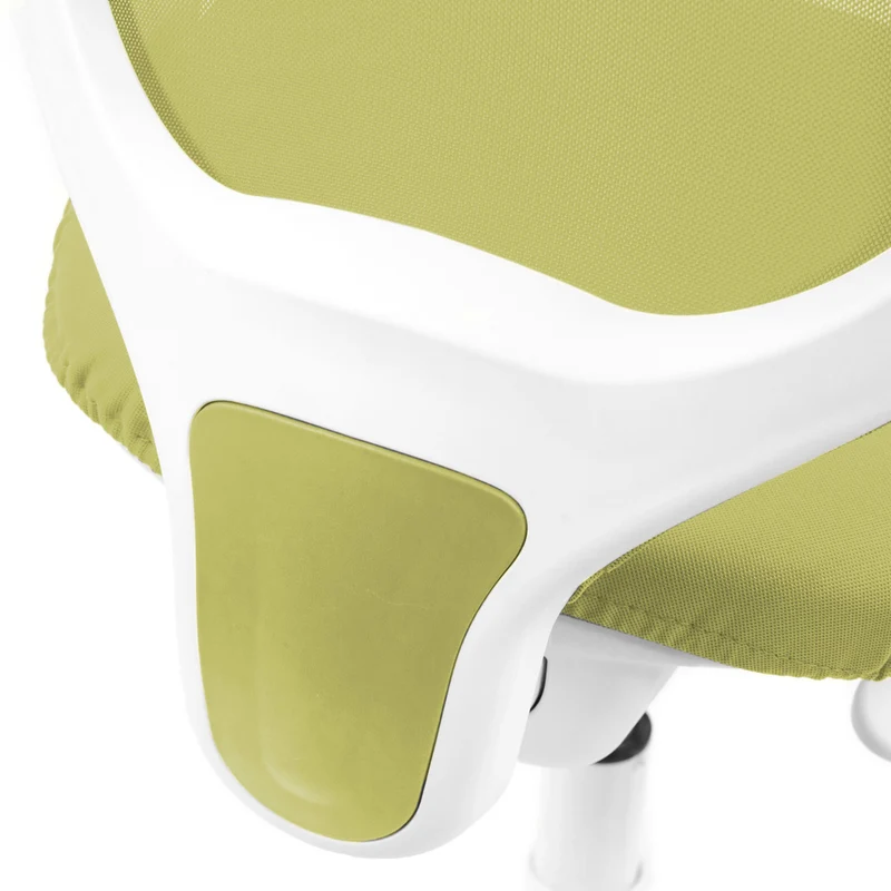B-Ware hjh OFFICE Kinderstuhl Kinderdrehstuhl KID ERGO höhenverstellbar Netzstoff grün