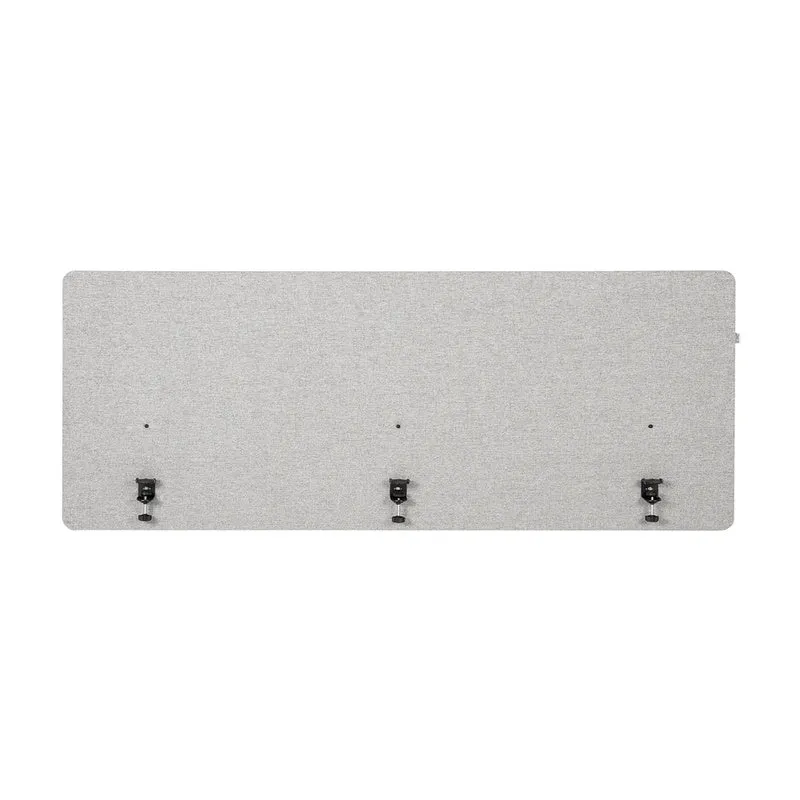 B-Ware hjh OFFICE Akustik Tischtrennwand FLEXMIUT D 160 cm hellgrau Trennwand Wand