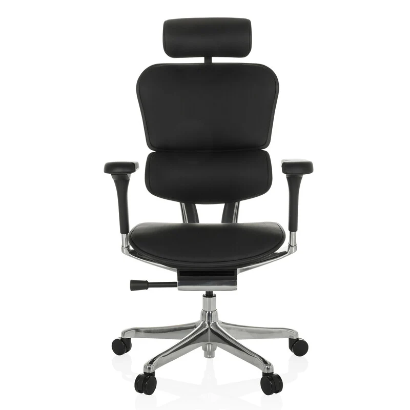 B-Ware hjh OFFICE Bürostuhl Chefsessel ERGOHUMAN GEN2 Leder schwarz Stuhl Möbel Ses770
