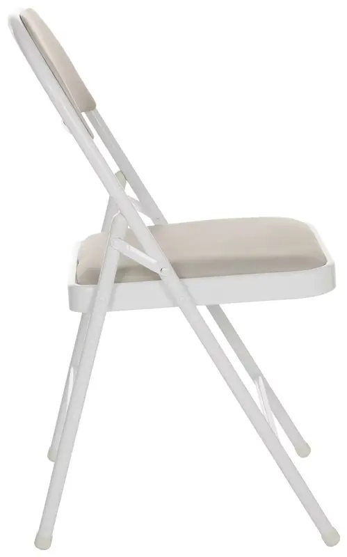 2x B-Ware MID.YOU Klappstuhl Faltstuhl Lederstuhl Leder Grau Indoor Klappbar 2 STÜCK