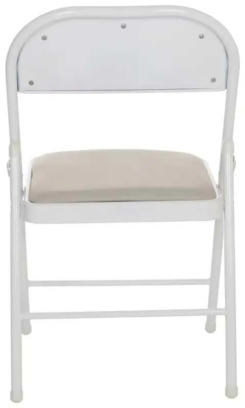 2x B-Ware MID.YOU Klappstuhl Faltstuhl Lederstuhl Leder Grau Indoor Klappbar 2 STÜCK