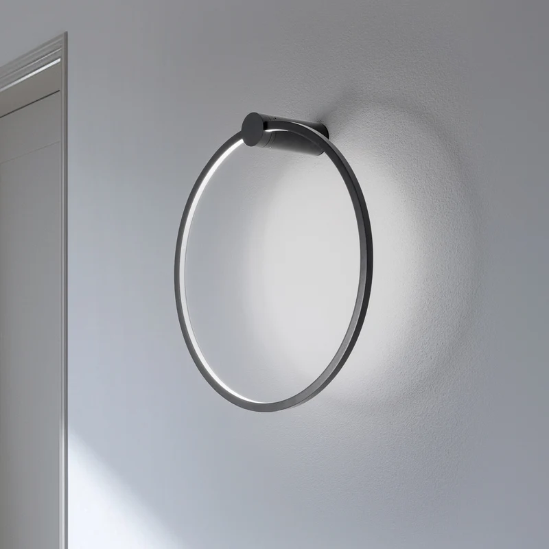 B-Ware Milagro Wandleuchte Wandlampe Saturno LED schwarz Aluminium 4.000 K Ø 50 cm 25 W