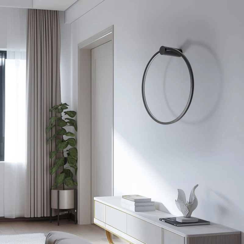 B-Ware Milagro Wandleuchte Wandlampe Saturno LED schwarz Aluminium 4.000 K Ø 50 cm 25 W