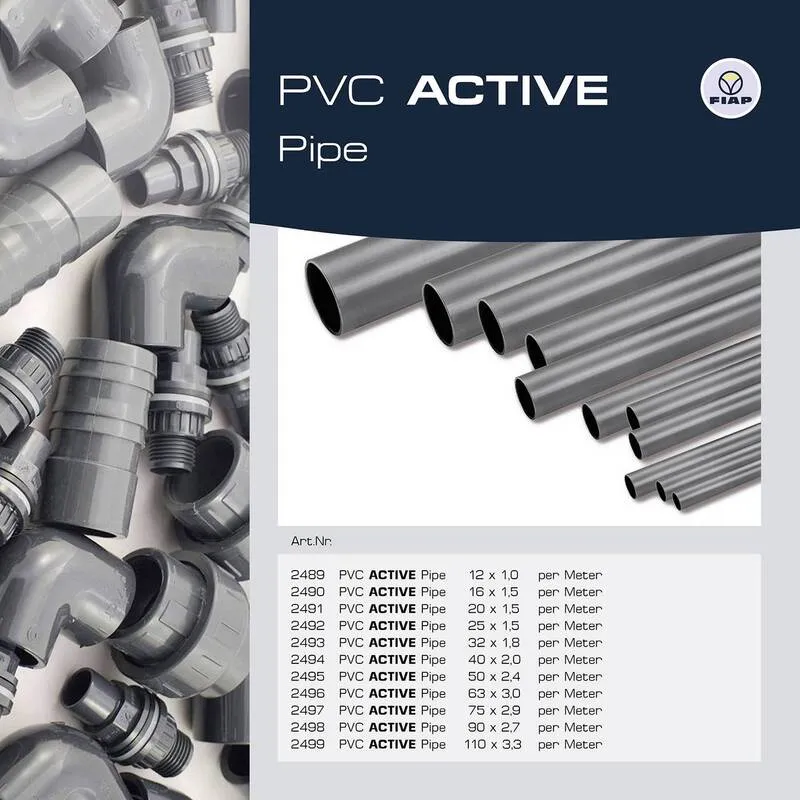 57x B-Ware FIAP Rohr Leitung PVC Rohrleitung PVCU 110 mm Wasserleitung 1 m 57 STÜCK
