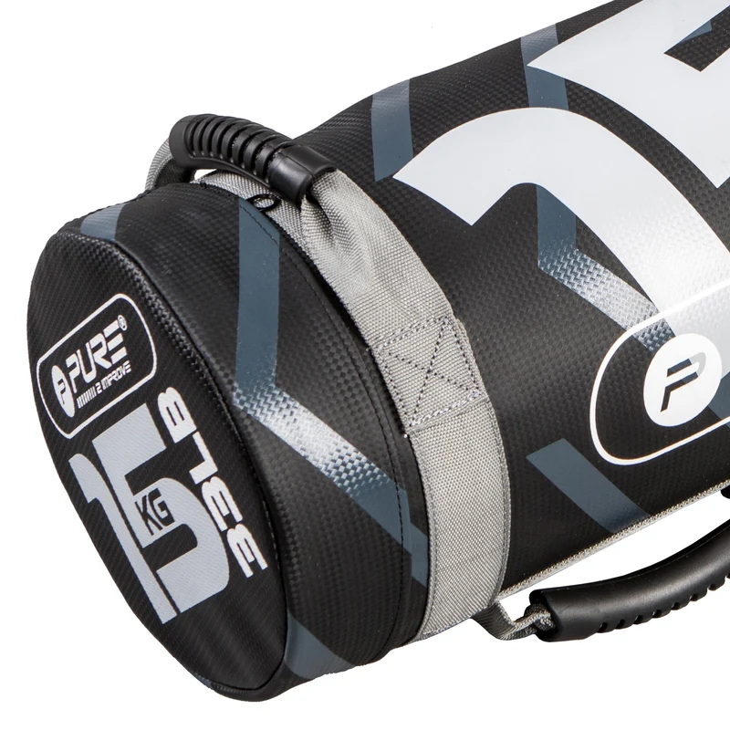 Power Bag 15 kg Schwarz/Grau aus PVC und PE Pure2Improve