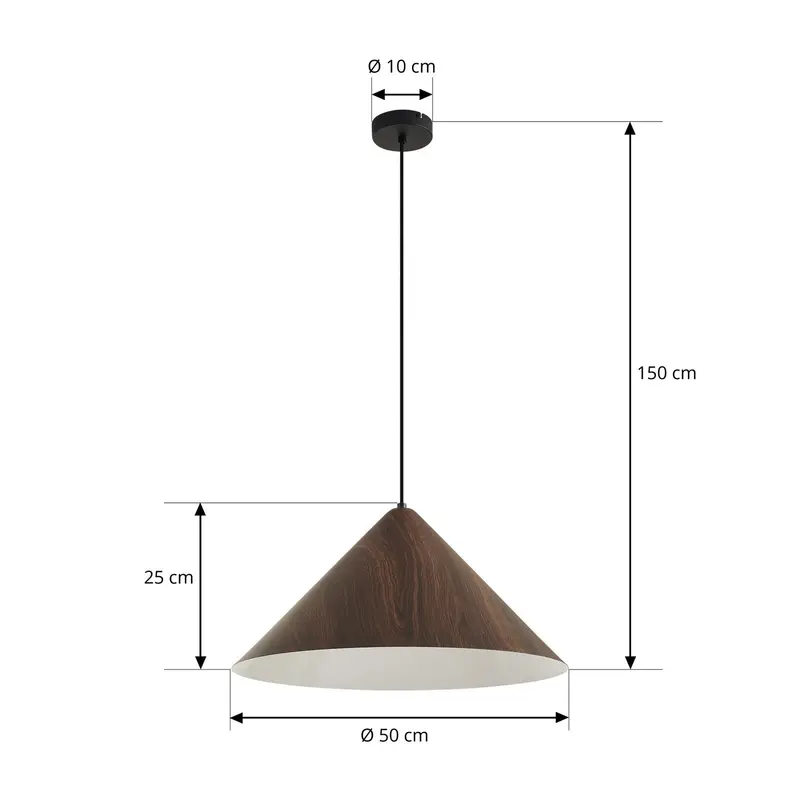 B-Ware Lindby Hängeleuchte Pendelleuchte Clarine Deckenlampe Holz Metall dimmbar Ø5966