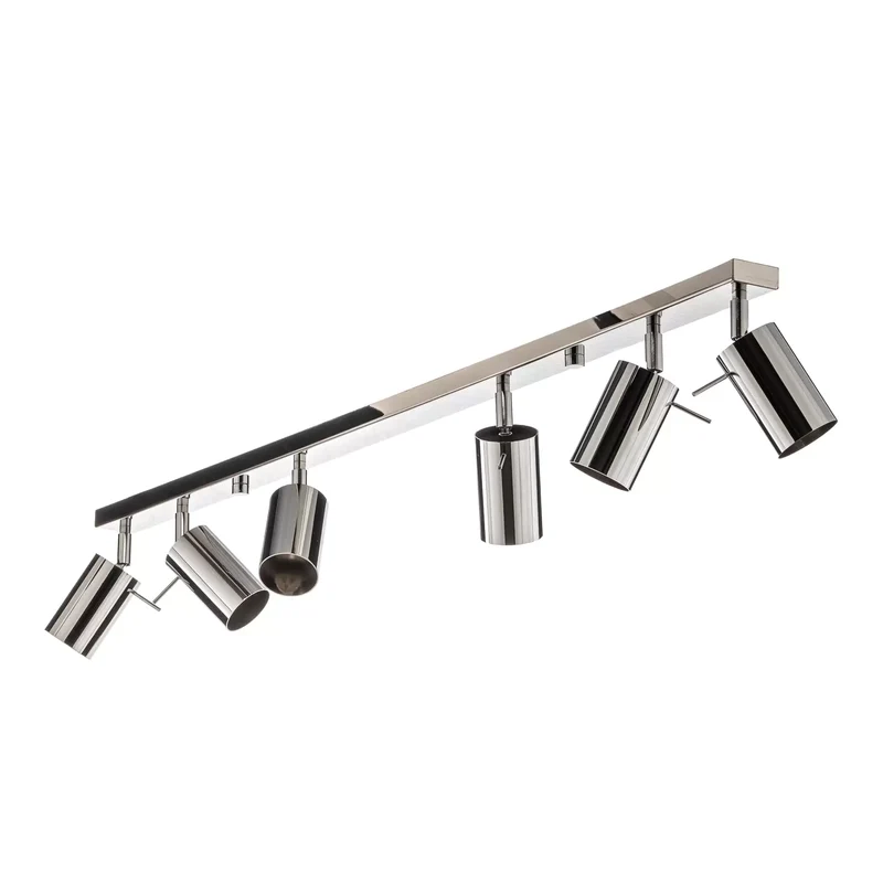B-Ware Deckenspot Round chrom 6-flg linear Deckenleuchte Deckenlampe Lampe SIEHE TEXT